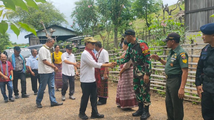 Pos Wini Satgas Yonkav 6/Naga Karimata Hadiri Peresmian Program "Air Bersih Kita, Bantuan Tanggung Jawab Sosial Dan Lingkungan"