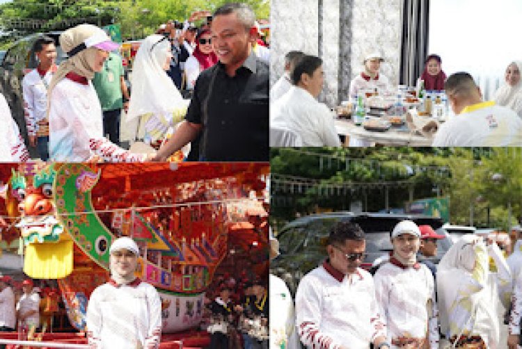 Nalladia Hadiri Bakar Tongkang 2025 di Rokan Hilir