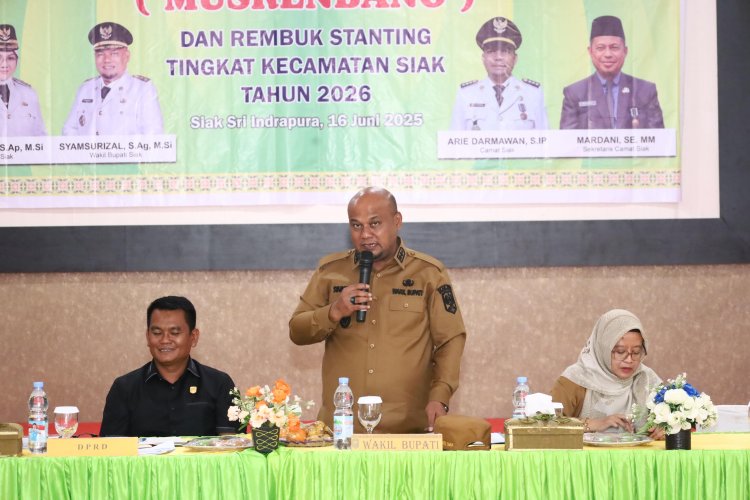Musrenbang Siak 2026, Warga Tagih Prioritas Wisata & Infrastruktur