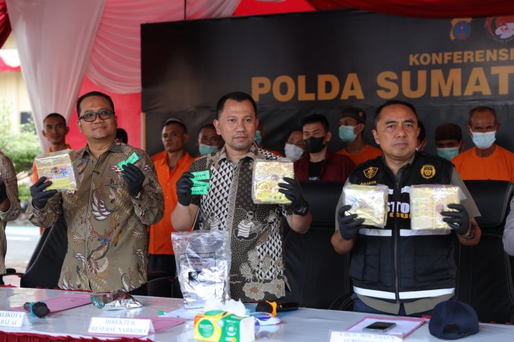 Polda Sumut Bongkar 603 Kasus Narkoba, 829 Tersangka Ditangkap & 473 Kg Sabu Disita
