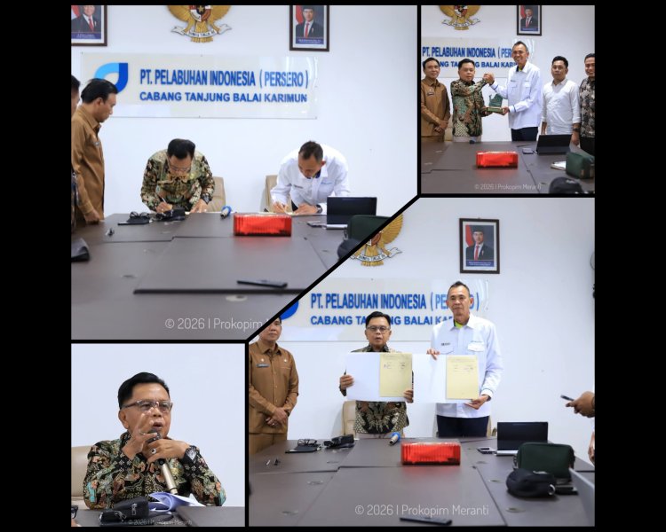 Bupati Meranti Teken MoU Pelindo, Perkuat Pelabuhan dan Mudik Aman 2026