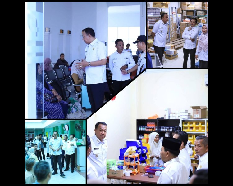 Hari Pertama Kerja, Wabup Meranti Sidak Layanan dan Pelabuhan