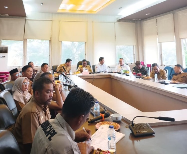 Bupati Pelalawan Ikuti Launching Pendidikan Antikorupsi dan Rakor Inflasi Nasional