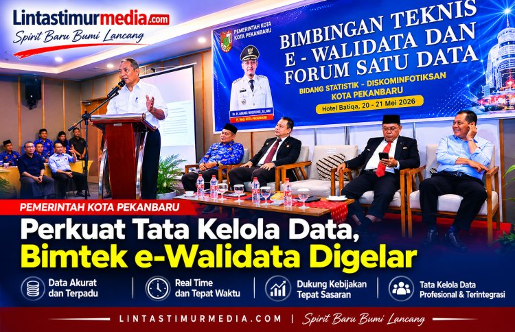 Pemko Pekanbaru Perkuat Tata Kelola Data Lewat Bimtek e-Walidata