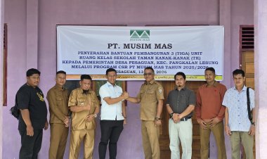 PT Musim Mas Peduli Dunia Pendidikan Membangun Tiga Ruang Kelas, Anggota DPRD Pelalawan Apresiasi Perusahaan