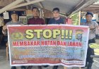 Polsek Pangkalan Kerinci Sosialisasikan Pencegahan Karhutla di Wilayah Hukumnya